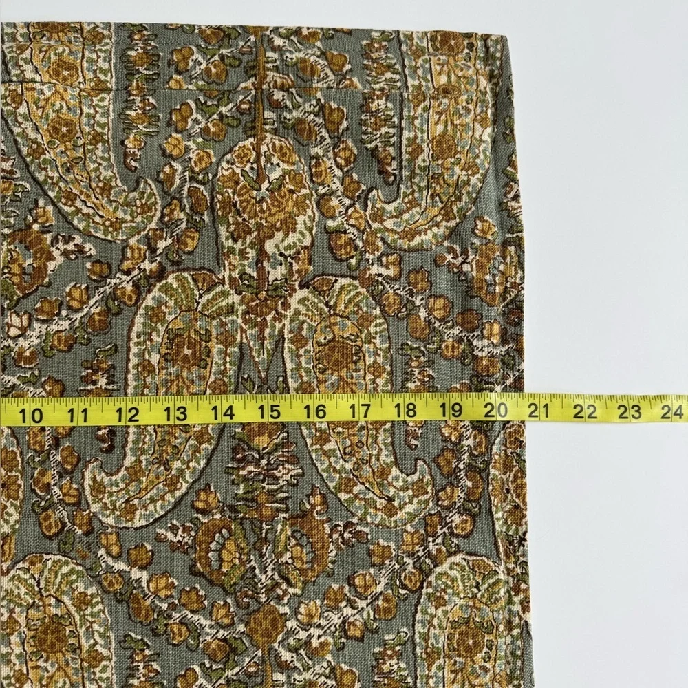 Pottery Barn paisley print 20” square pillow cover
